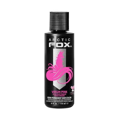 Arctic Fox Virgin Pink Semi-Permanent Hair Color - Vegan, 4 fl oz (Pack of 1)