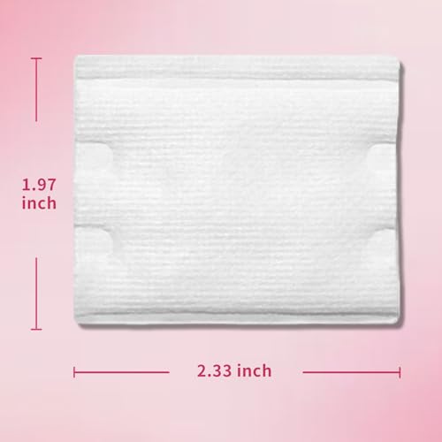 Cotton Makeup Remover Pads 150 Pcs, 3-Layer Absorbent