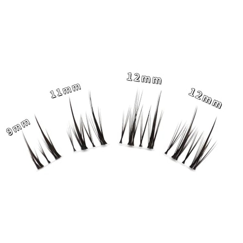 3D Volume Lash Extensions 80 Clusters Mixed Sizes 9-12mm C Curl
