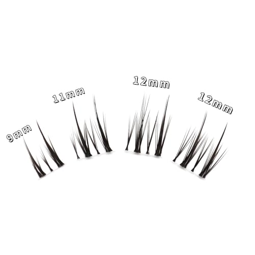 LASGOOS 3D Natural Lash Extensions - Reusable Volume False Eyelashes Set