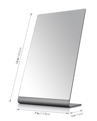 12x7 Frameless Makeup Mirror - Vanity Desk Mirror