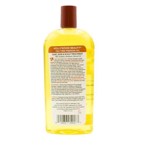 Hollywood Beauty Tea Tree Oil - 16 fl oz Hair & Scalp Treatment