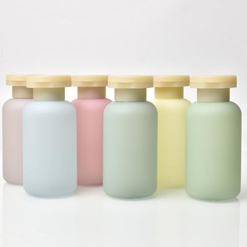 Leak Proof Travel Shampoo Bottles - 3.4oz Reusable Containers (4Pcs)