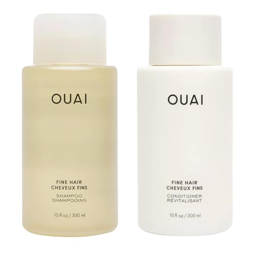 OUAI Fine Shampoo and Conditioner Set - Volume Boosting for Fine Hair