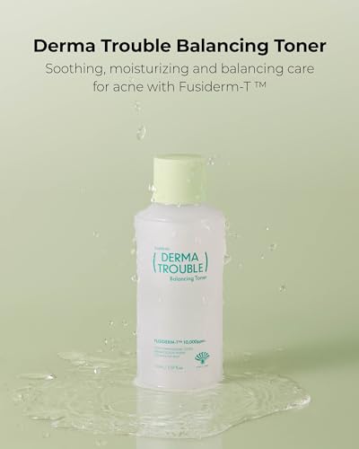 Fusidyne Derma Trouble Balancing Toner (5.07fl oz) - Toner to Improve Rough Skin Texture, pH Balance, Moisture. Soothing Formula for Comedonal Acne. Korean Skin Care, Fusiderm-T 10,000ppm.