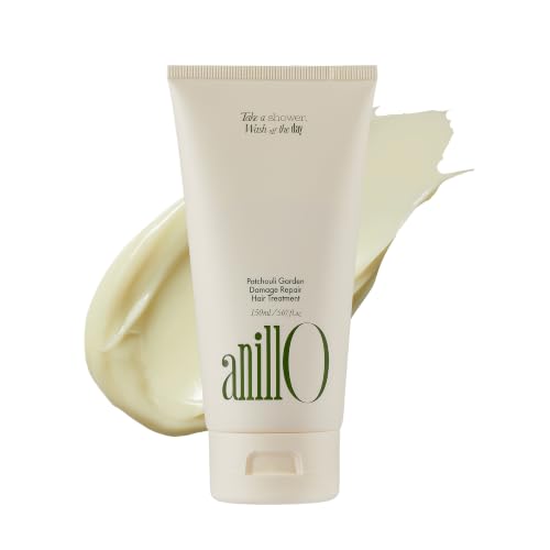 ANILLO Protein Hair Mask - Patchouli Garden for Damaged Hair, 5.07 fl oz