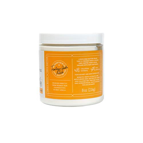 Shea Radiance Nourishing Body Cream with Colloidal Oatmeal | Hydrating Moisturizer for Sensitive Skin | Gentle Hydration with Long Lasting Moisture | Citrus Blossom 8 oz