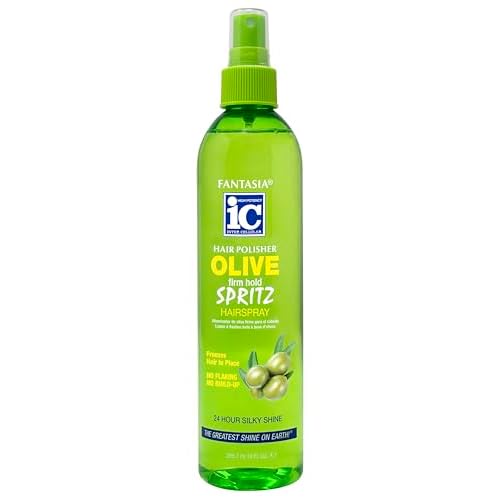 Fantasia Hair Polisher Spritz Hair Spray Olive Firm Hold 10.0 Fl Oz (Pack of 1)