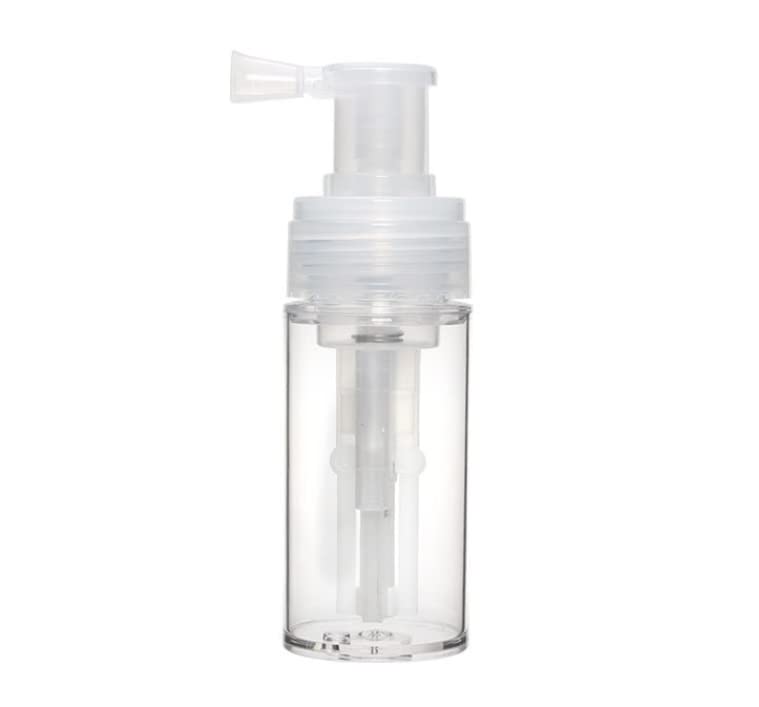 Duehut 110ml Portable Refillable Powder Spray Bottle with Locking Nozzle for Cosmetics & Hair Care