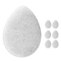 KOL Coconut Exfoliating Face Scrubber Pads, 6 Count