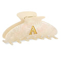 Personalized Initial Claw Clip for Women - Elegant Hair Accessory