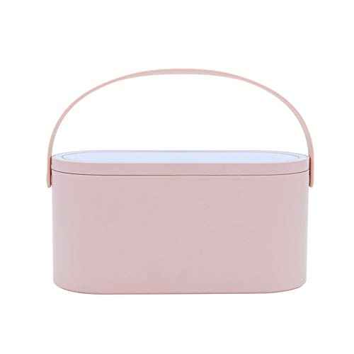 2025 Makeup Case with Mirror, Portable Cosmetics Box with LED Lighted Mirror for Bedroom, Travel, Multi-purpose Makeup Organizer Carrying Storage Case, Travel Size, Gift for Mom Ladies Girls