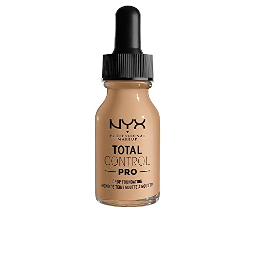 NYX PROFESSIONAL MAKEUP Total Control Pro Drop Foundation, Skin-True Buildable Coverage - Buff
