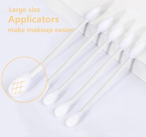 Cotton Swabs 375pc with Flat & Pointed Tips for Makeup