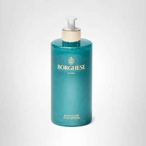 Borghese Bagno di Vita Gentle Foaming Bath & Shower Gel - Aromatherapy Hydrating Body Wash with Thyme, Chamomile & Sweet Almond Oil For All Skin Types