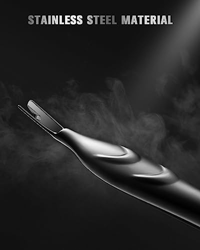 FERYES 2-in-1 Stainless Steel Cuticle Pusher & Trimmer Tool - Silver