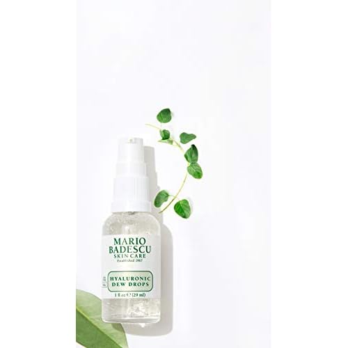 Mario Badescu Hyaluronic Dew Drops for All Skin Types ? Hydrating Gel-Serum Hybrid with Sodium Hyaluronate, Niacinamide & Botanical Extracts for a Dewy, Glass-Like Glow ? 1 Fl Oz