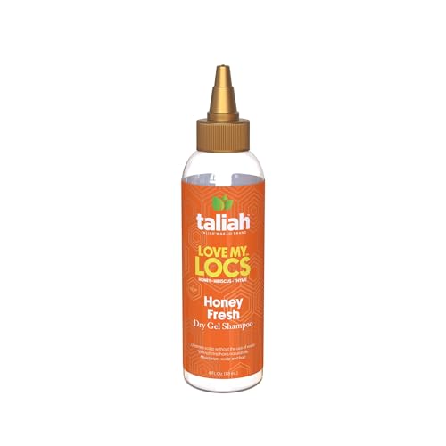 Taliah Waajid Love My Locs Honey Fresh Dry Gel Shampoo 4oz ? No-Rinse Scalp Cleanser for Locs, Braids, Twists & Protective Styles