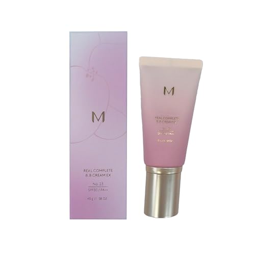 Long-Lasting, Hydrating, lightness Coverage for m.i.s.s.h.a M ½ñ״Ïó Real Complete B.B Cream EX, 1.58fl.oz. (No.23, calm beige)