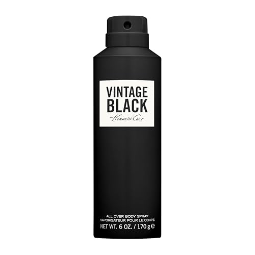 Kenneth Cole Black Body Spray for Men, 6.0 Fl. Oz.