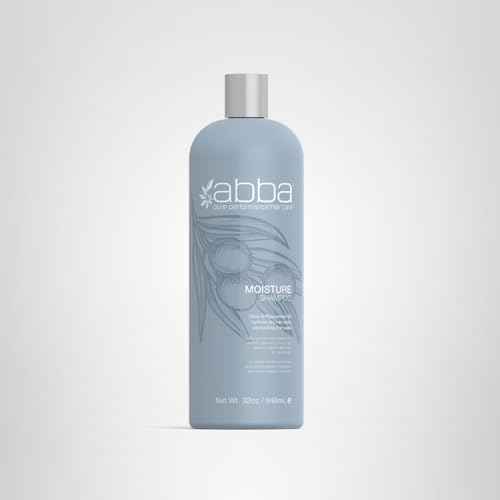 ABBA Moisture Shampoo, Olive & Peppermint Oil, 32 Fl Oz (Pack of 1)