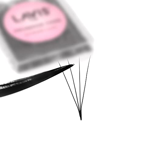 LAVISLASH 500 Promade Fans Eyelash Extension | Handmade Loose Volume Lash | Mutiple Options 3D-8D/10D/12D/14D/16D Fans | 0.03/0.05/0.07mm Thickness | C/CC/D Curl | 8-16mm Length(4D-0.07-D-9mm)