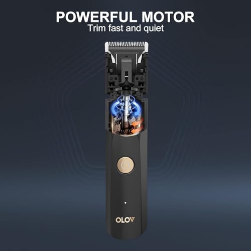 OLOV Electric Body Hair Trimmer - Waterproof Wet/Dry Shaver