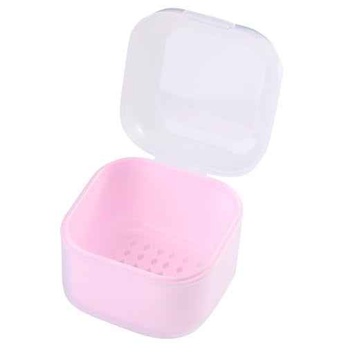 1Pcs Nail Tool Sterilizer, Nail Drill Bits Cleaning Box Disinfection Container For Nail Art Accessories Manicure Sterilization Tray Salon Supplies Sterilizer Cup With Drain Basket (pink)