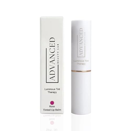 Luminous Tint Therapy Rose Lip Balm | Hydrating & Revitalizing Lip Care with Boanical Oils & Antioxidants | Enhances Natural Color, Softens, Smooths & Protects Against Environmental Stress