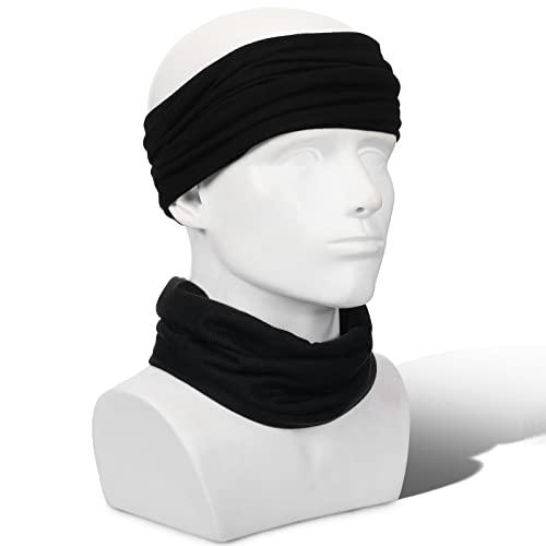 Sintege 4 Pcs Dreadlocks Tube Socks - Wide Elastic Headbands for Long Hair