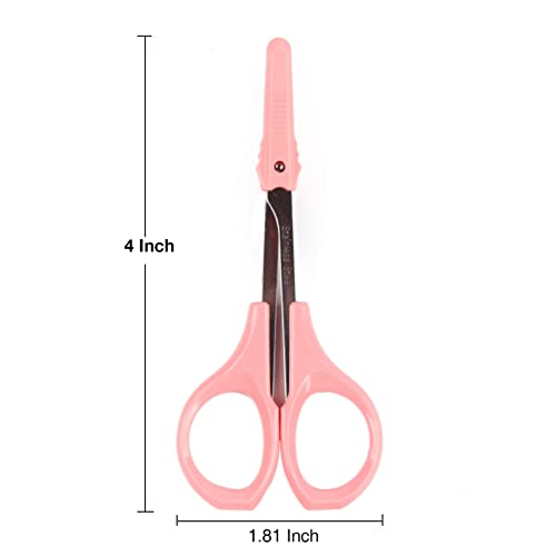 Eyebrow Scissors 4 Inch Curved Stainless Steel