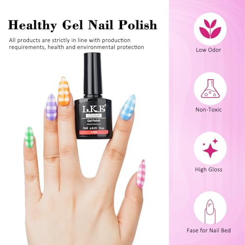 Gel Nail Polish Kit with UV Light, 36 Colors Nail Polish Set with Base and Matte&Glossy Top Coat Soak Off All Season Gel Nail Set Manicure Tools Gift for Women (36 Colors 02)