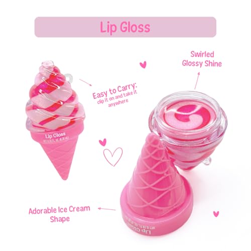 Hot Focus Kawaii Bears Flavored Lip Gloss Set for Kids