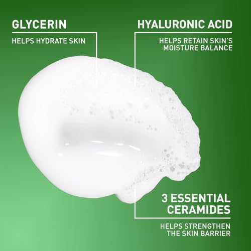 CeraVe Hydrating Cream-to-Foam Facial Cleanser 19oz - Gentle Hydrating Face Wash