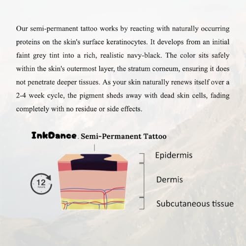 InkDance Semi-Permanent Butterfly Tattoos - Waterproof, 1-2 Weeks