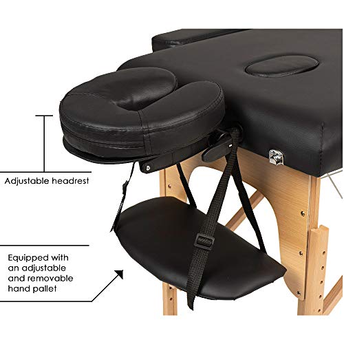 BestMassage Portable Massage Table 24" Width Height Adjustable