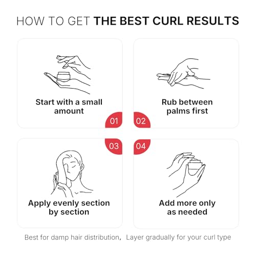 Karseell Curl Defining Cream 3.38 Fl Oz - Leave-In Styling for Curly & Frizzy Hair