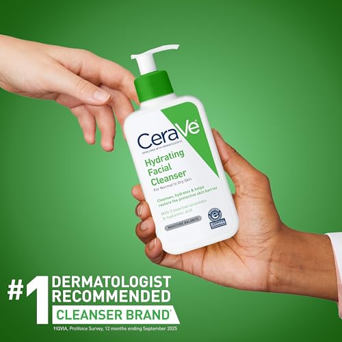 CeraVe Hydrating Facial Cleanser | Dry Skin Face Wash 16oz