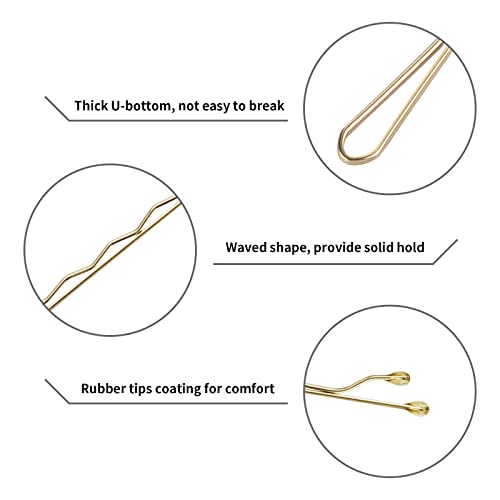 Blonde Bobby Pins 150 Count with Storage Case - Hair Styling & Hairpins