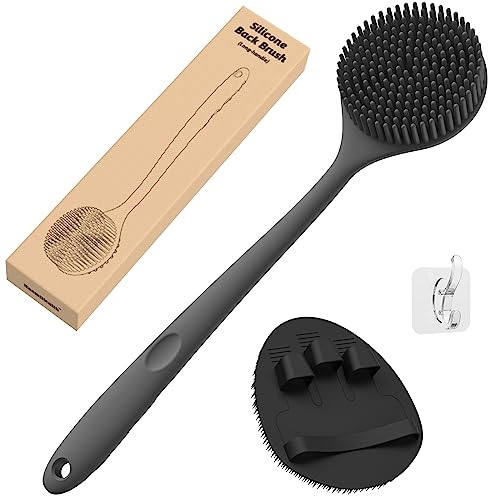 Manmihealth Silicone Back Scrubber & Bath Glove Set