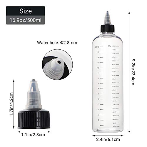 Segbeauty Hair Dye Bottle 16.9oz Twist-On Cap Applicator