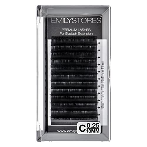 C Curl Eyelash Extensions 0.25mm - 13mm Individual Volume Lashes