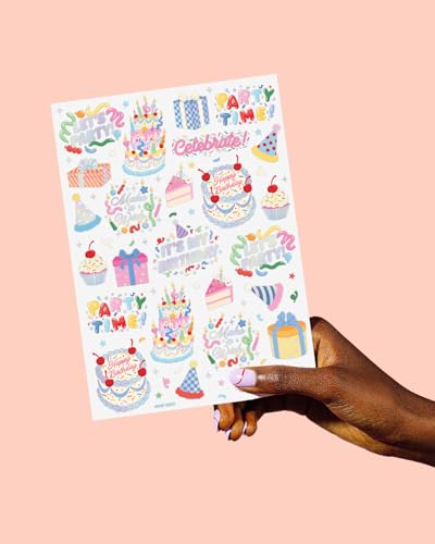 xo, Fetti Iridescent Birthday Tattoos for Kids - 50 Designs