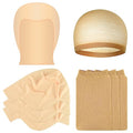 Bald Cap & Wig Cap Set - Latex Makeup for Halloween Costume