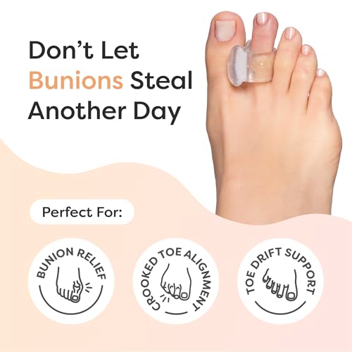 ZenToes Gel Toe Separators for Bunions & Overlapping Toes - 4 Pack