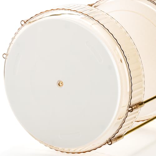 360 Rotating Makeup Organizer, 3 Tiers Plastic Bathroom Spinning Holder Rack, Round Lazy Susan Organizer, Large Capacity Countertop Shelf for Cosmetics, Perfume, Skincare, Spice, Toiletries