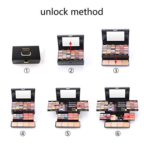 49 Colors Makeup Kit - Eyeshadow, Blusher, Lip Gloss & Powder
