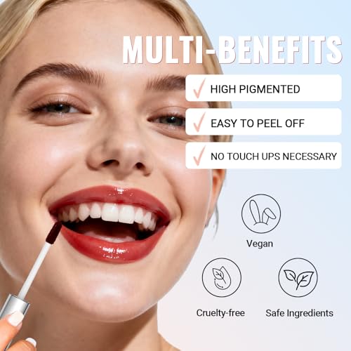 Vevivia Beauty Peel Off Lip Stain - Waterproof, Transfer-Proof, Nude Pink