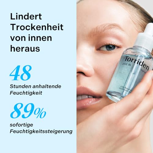 Torriden DIVE-IN Low-Molecular Hyaluronic Acid Serum, 1.69 fl oz + Toner 10.14 fl oz + Soothing Cream 3.38 fl oz | Vegan Clean Cruelty Free Facial Ampoule Moisturizer Alcohol-free Fragrance-free