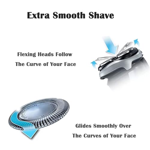 HQ8 Replacement Heads Blades Compatible with Norelco Shaver, HQ8 Razor Blades for PT720 AT880 AT810 Heads, New Upgraded HQ8 Blades for Shaver & Aquatec PT860, HQ8160, HQ7100 Heads, 3 Pack